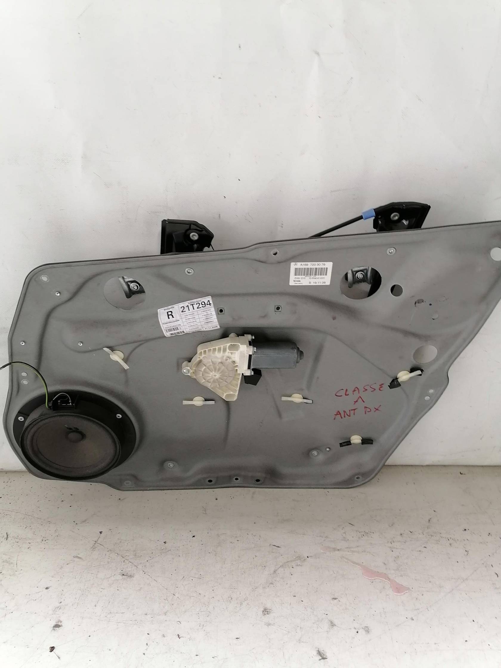 Alzacristallo elettr. porta ant. dx.